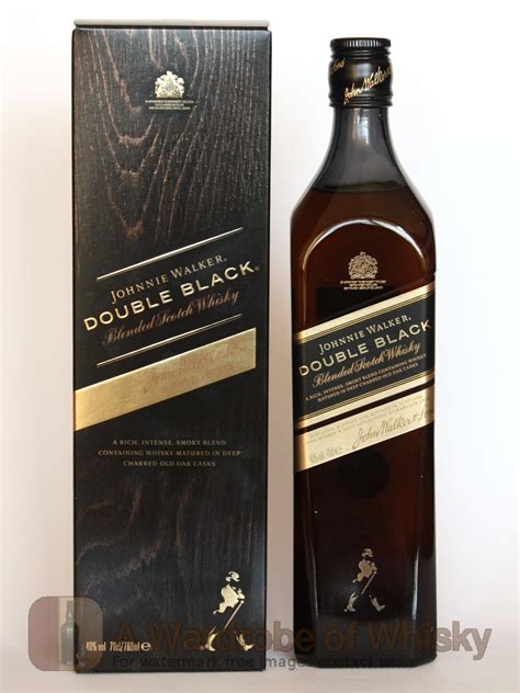 Double black johnnie walker. 750ml. Johnnie Walker Black Label is one of life’s true icons. A masterful blend of single malt and grain whiskies from across Scotland, aged for at least 12 years. The result is a timeless classic with depth and balance of flavor. Drink it with ice, neat or in a Highball. 