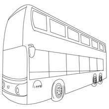 Double decker coloring pages - Hellokids.com