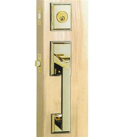 Shop Delaney Hardware Kellington Black Single-Cylinder Deadbolt Entry Door Handleset Knob in the Handlesets department at Lowe's.com. Bring beauty to your front door with the Delaney Kellington Residential handleset with Olivia Knob Interior is a decorators choice for its ability to 