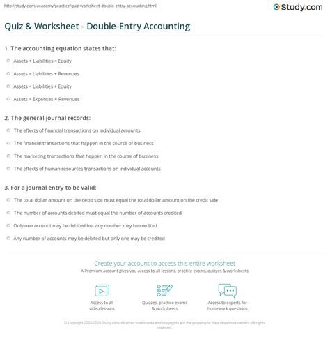 Double entry bookkeeping practice questions and answers. - Educating children with ad hd a teacher s manual.