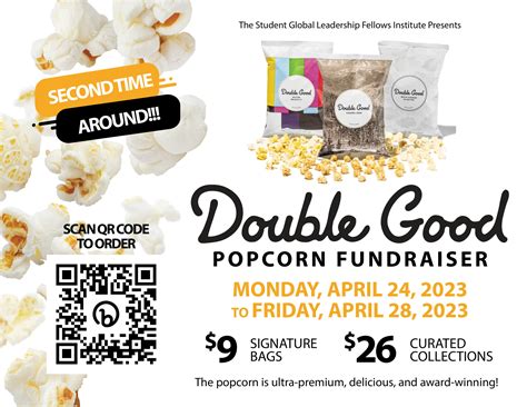 Double Good Virtual Fundraising is a company built on creating joy and helping others. The company’s effective social fundraising software and premium popcorn have led to amazing results for kids and organizations across the United States. Fifty percent of every dollar goes to a cause, and more than $100 million has been raised to date..