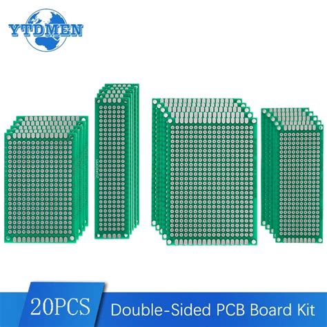 Double sided pcb board.  【Multiple Sizes】- Includes 20pcs PCB protoboard in...