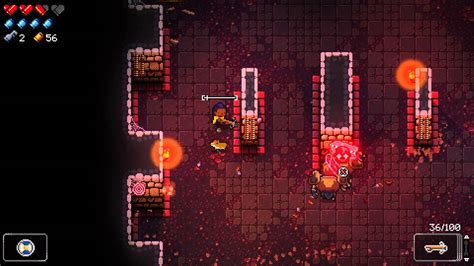 The Bullet retrieves Blasphemy from a dying elder bullet. The Bullet travels forward in the Gungeon and faces two Chain Gunners, followed by Agunim and finally Cannon. After successfully defeating the two and thrusting the wooden Blasphemy into Cannon's head, the true Blasphemy is created in a burst of fire and light.. 