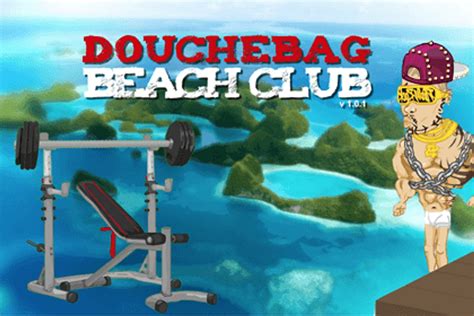 Douchebag Beach Club je vtipná a satirická simulačná hra