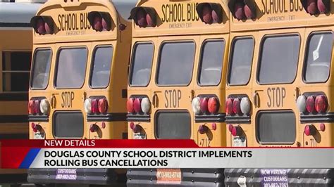 Douglas County School District implements rolling bus cancellations
