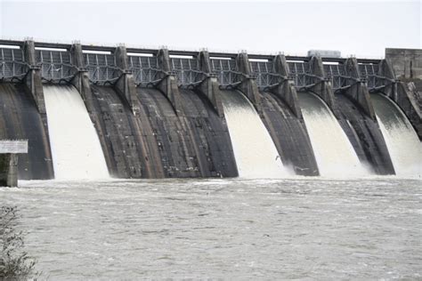 Water release schedules for TVA dams are available from TVA’s Lak