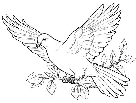 Dove Coloring Page