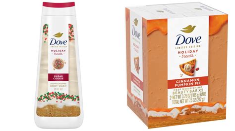 Dove holiday treats body wash. Dove soap cleanses the skin from within. ii. Thanks to alpha and beta hydroxide, Dove soap can excrete harmful germs within the skin. iii. Dove soap contains dermis which cleanses the pores on the skin, thereby relieving pimples and acne. iv. There is no allergy associated with dove bar soap because it is super mild. 