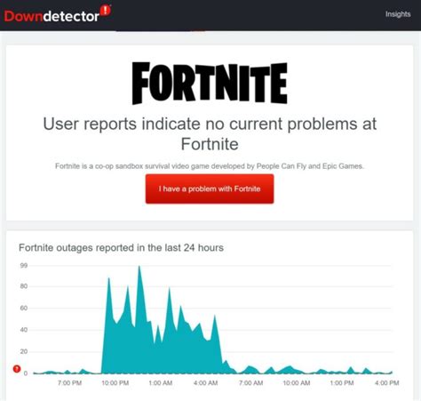 There are a lot of reported outages (Image via Down Detector) Fortnite Status was just made aware of the client-server compatibility issue and informed the community that the developers were .... 
