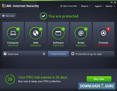 Down load AVG Internet Security new