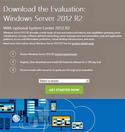 Down load MS operation system win server 2012 official