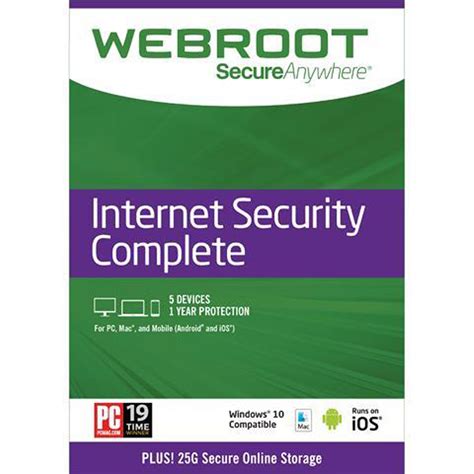 Down load Webroot Internet Security Complete good