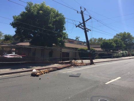 Downed power pole causes outage in Pleasant Hill