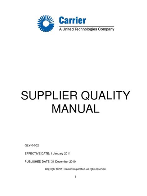 Downer edi rail supplier quality manual. - Manual de formación de técnico veterinario.