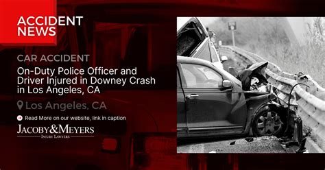 Downey police officer injured in on-duty crash