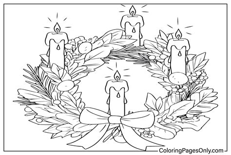 Download 122+ Advent Wreath S Coloring Pages PNG PDF File Free Design