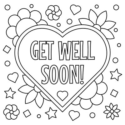 Download 130+ Free Printable Get Well Cards Coloring Pages PNG PDF File Download 130+ Free