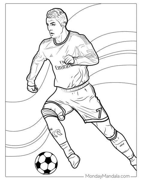 Download 168+ Cristiano Ronaldo Image Coloring Pages PNG PDF File