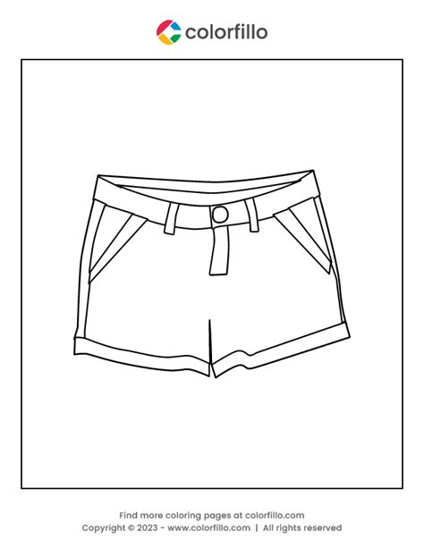 Download 171+ Shorts Coloring Pages PNG PDF File