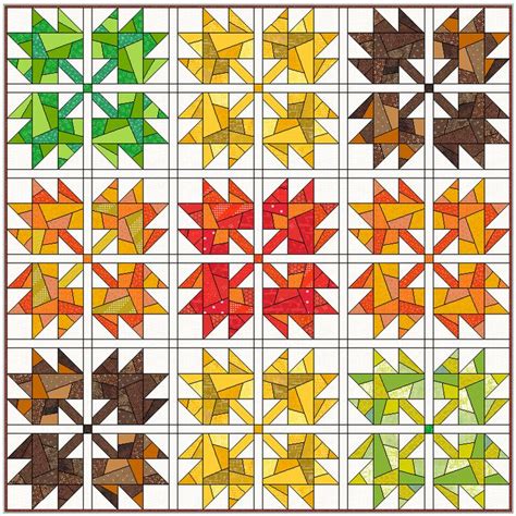 Download 207+ Maple Leaf Quilt Pattern Coloring Pages PNG PDF File