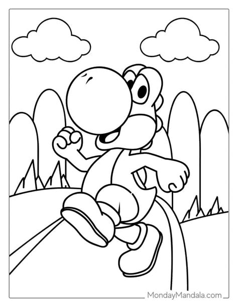 Download 236+ Cartoons Yoshi Coloring Pages PNG PDF File