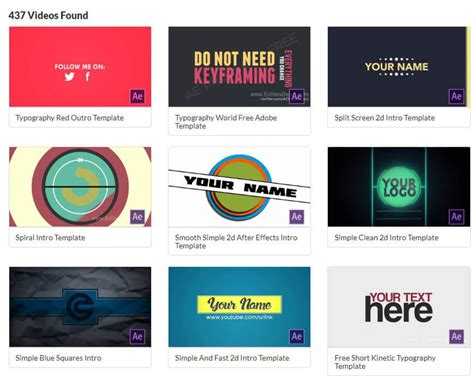 Download 299 Free 2d Intros Templates And Projects Editorsdepot