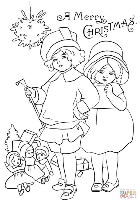 Download 329+ Christmas Card Victorian Coloring Pages PNG PDF File