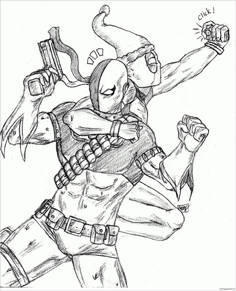 Download 331+ Deadpool Sketch Coloring Pages PNG PDF File