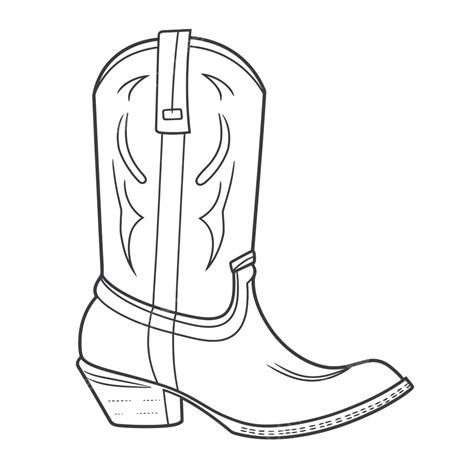 Download 54+ Free Printable Cowboy Boot Template Coloring Pages PNG PDF File Download Free