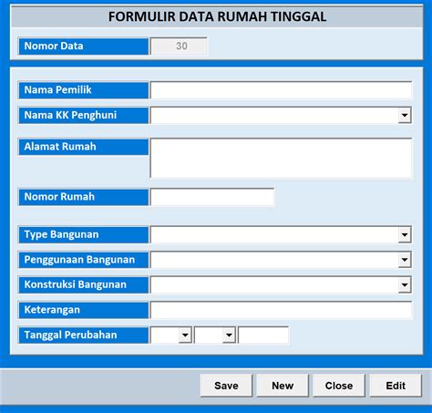 Download Aplikasi Data Penduduk Gratis Excel: APLIKASI DATA WARGA ELEKTRONIK (KHUSUS VBA image 1