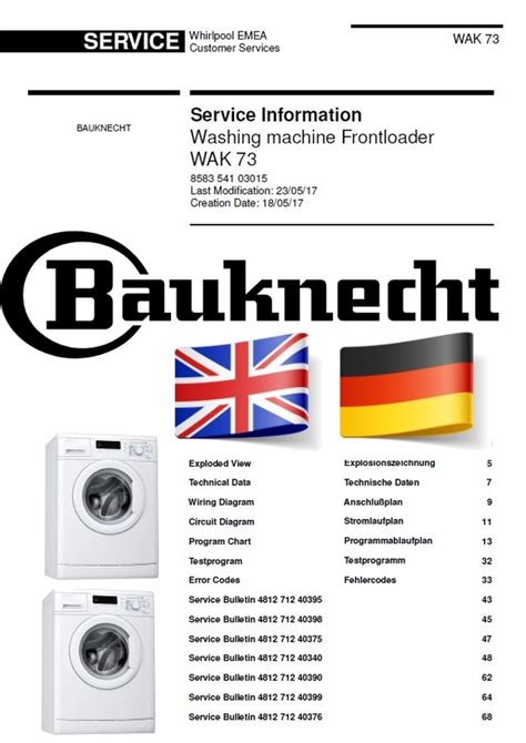 Download BAUKNECHT WAK/D 8414 EX Quick Start