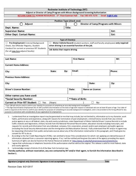 Download Background Check Form for Free Page 4 FormTemplate