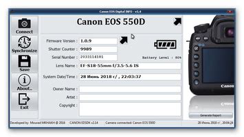 Download Canon EOS Digital Info Latest 1.4 for Windows PC.