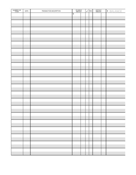 Download Checkbook Balance Sheet for Free FormTemplate