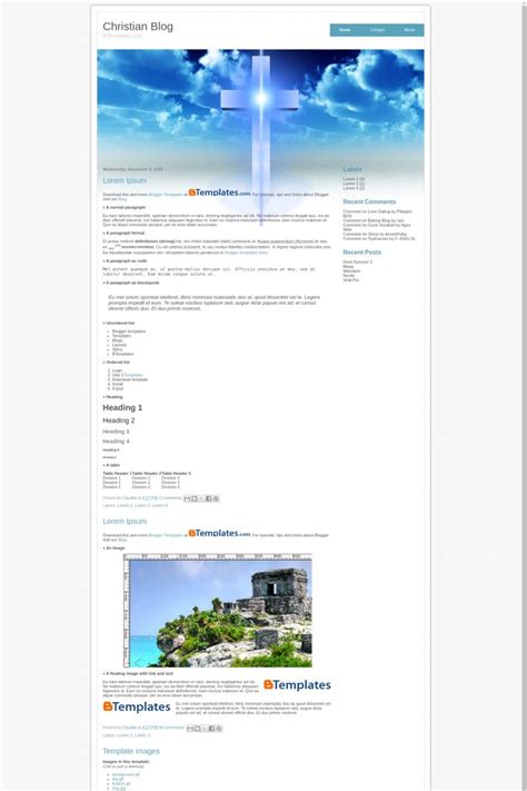 Download Christian Blog Blogger Template JWtemplates