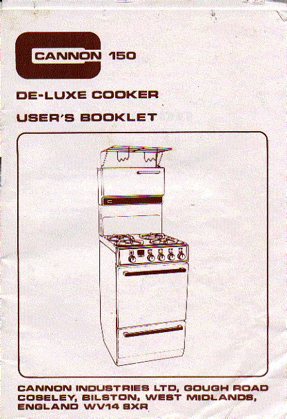 Download Cooker Cannon Manual