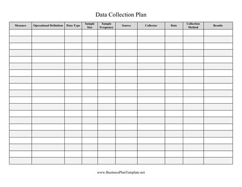 Download Data Collection Sheet Template for Free Page 9 FormTemplate