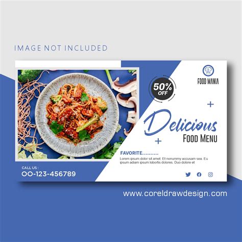 Download Delicious Food Menu Banner Template Design CorelDraw Design