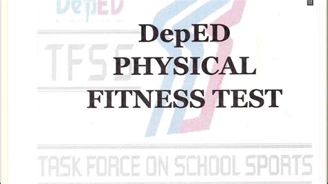 Download DepEd Physical Fitness Test Manual - TeacherPH