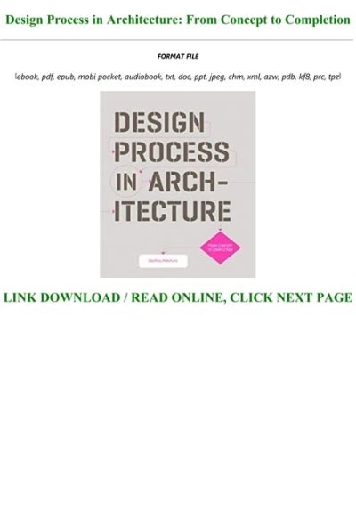 Download Design Process In Architecture From Concept To Completion Ppt transparant