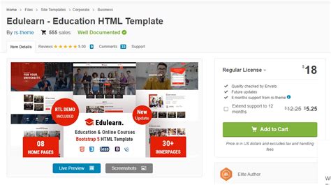 Download Edulearn Education Education HTML Template Nulled ThemeHits