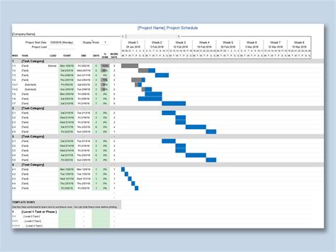Download Excel Gantt Template Xls Gantt Chart Excel Template
