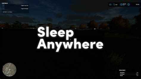 Download FS22 Sleep Anywhere zip - modsfile.com