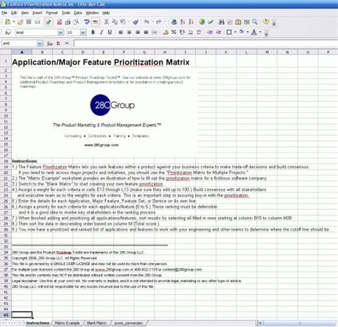 Download Feature Prioritization Roadmap Matrix 1.0
