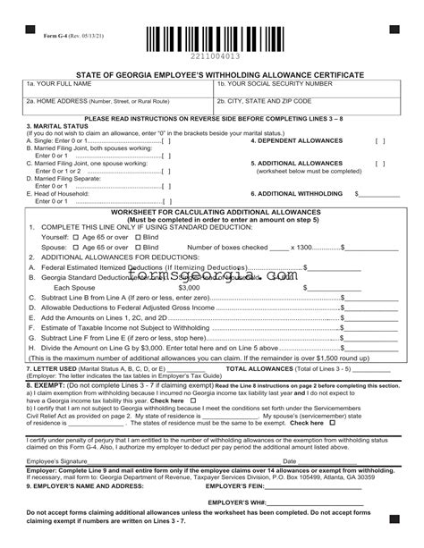 Download Form G4 for Free Page 2 FormTemplate