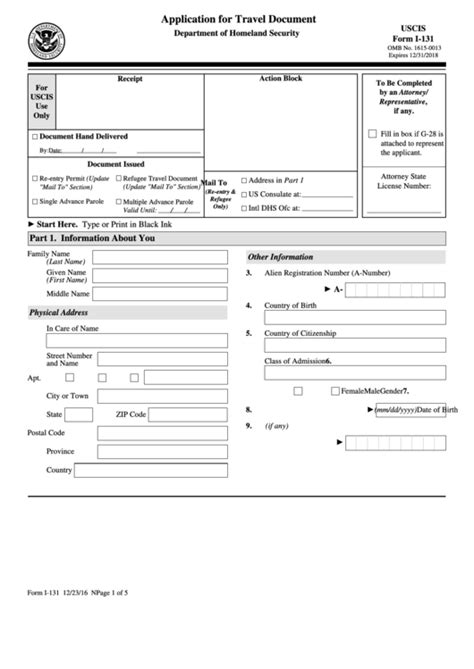 Download Form I131 for Free FormTemplate