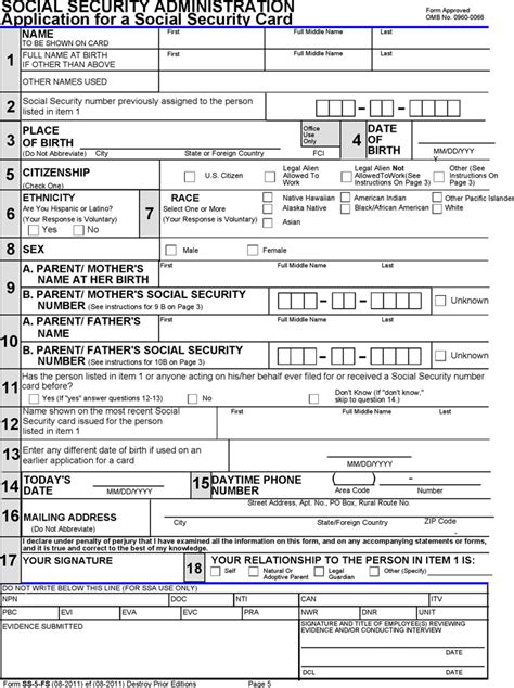 Download Form SS5FS for Free Page 5 FormTemplate