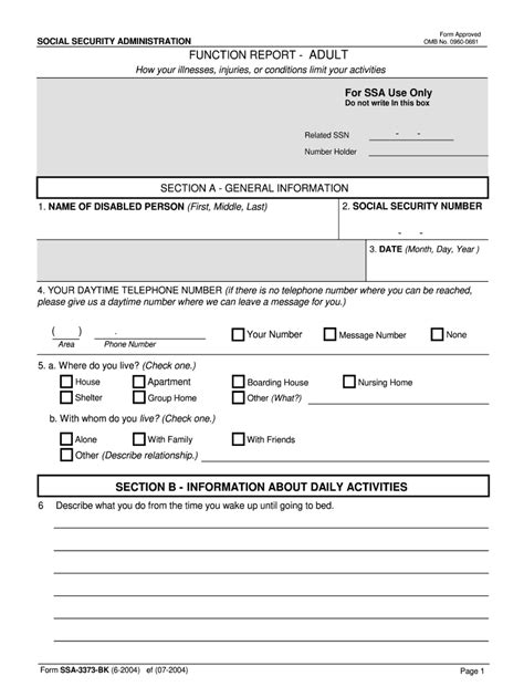Download Form SSA for Free FormTemplate