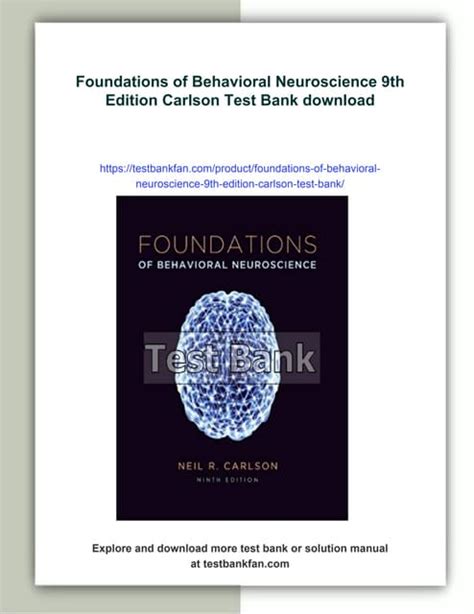 Download Foundations Of Behavioral Neuroscience 9th Edition