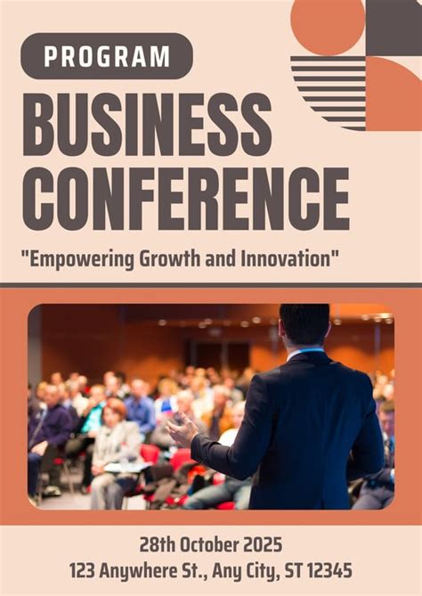 Download Free Conference Program Template for Personal & Business use